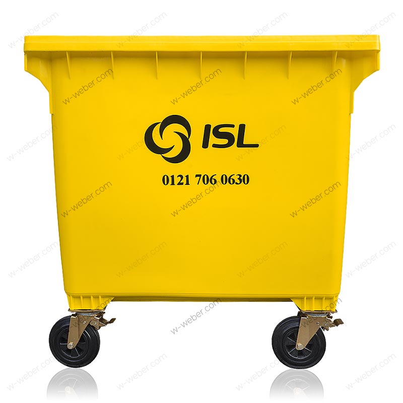 Mülltonnen 1100 L RD Kennzeichnung mittels Heiß- oder Spritzprägung