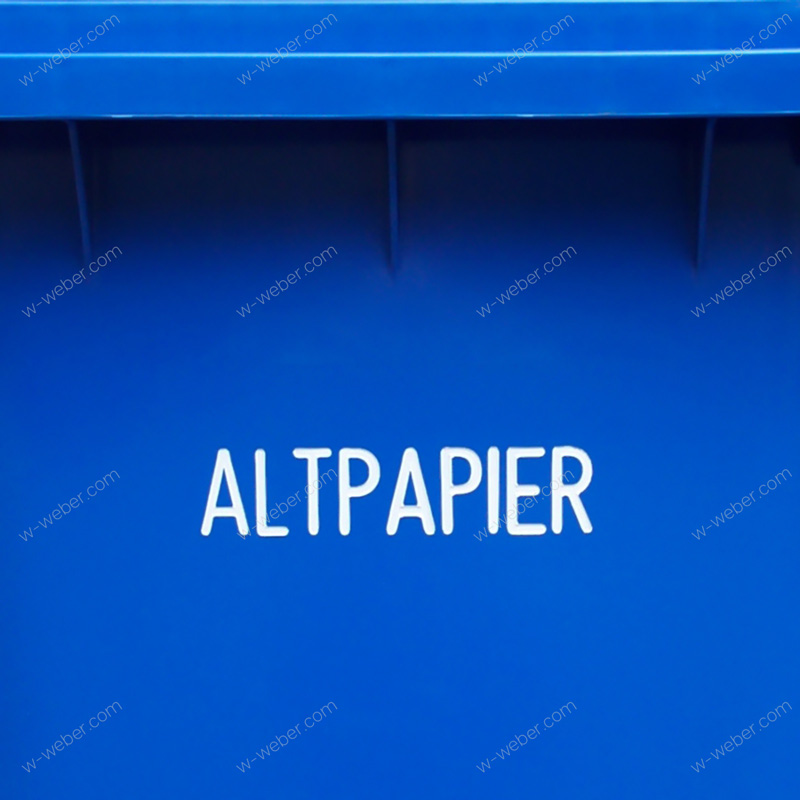 Mobile garbage bins 770 l hot foil printing images-pictures