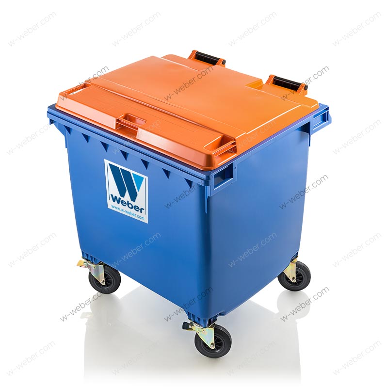 Mobile waste containers 1100 l fl classic lid images-pictures