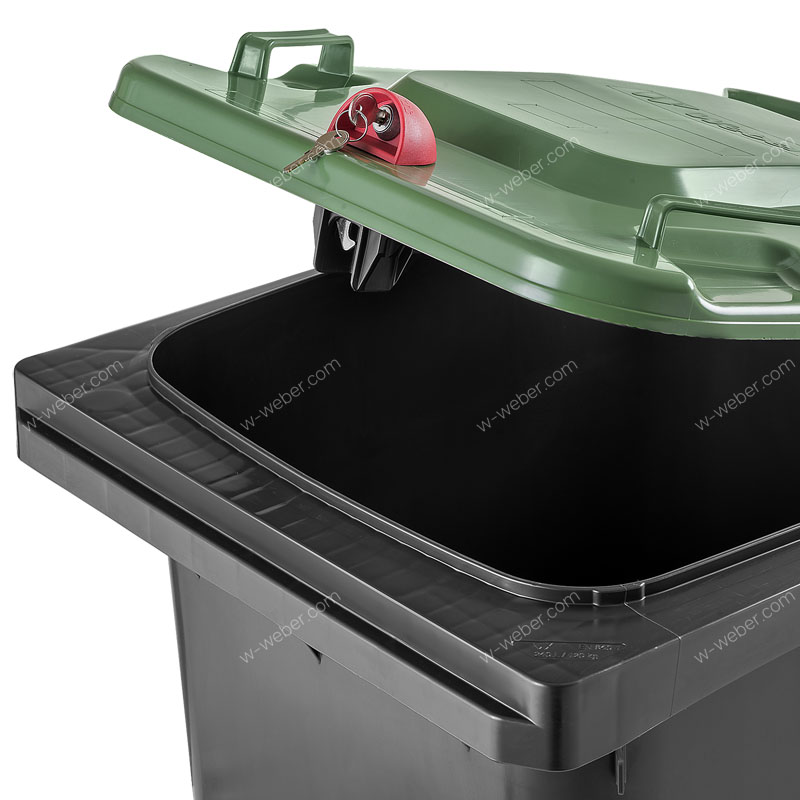 Waste recycling bins 60 litre locking systems images-pictures