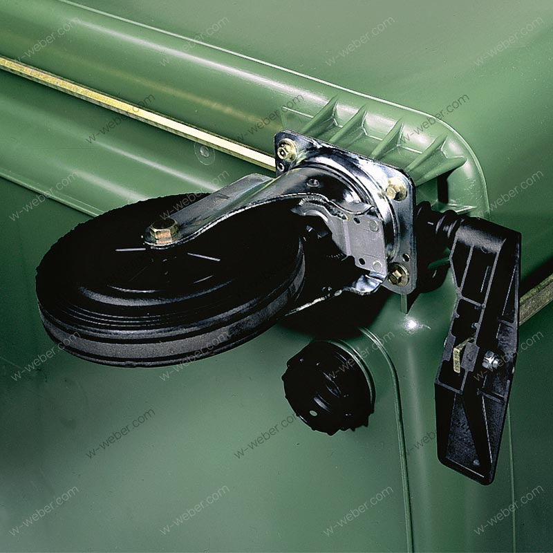 Wheelie bins 1100 l rl castors with central braking images-pictures
