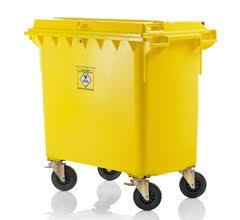 Mobile garbage bins for clinical waste 770 l