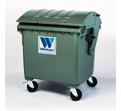 Mobile waste container MGB 1100 litre round lid
