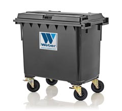 Mobile waste container MGB 660 litre