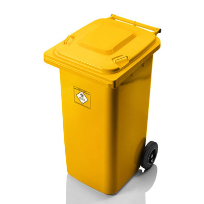Weber Klinikabfallbehälter 240 Liter Gelb UN 3291