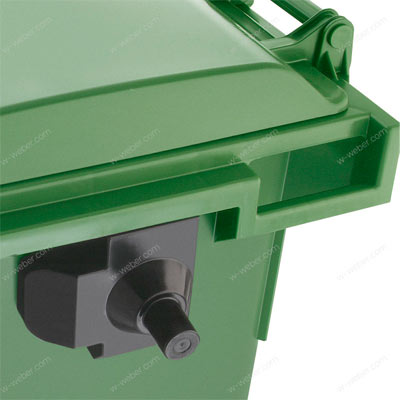 Abfallsammler & Wertstoffsammler 660 L Seitliche DIN-Aufnahmezapfen