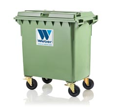 Müllbehälter 770 L 4-Rad Weber