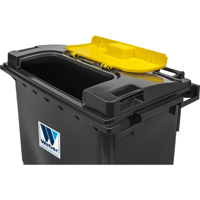 Wertstofftonne & Wertstoffcontainer MGB 770 L Zusatzdeckel zurückklappbar