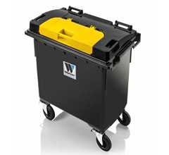 Wheelie bin MGB 770 litre Lid-in-Lid