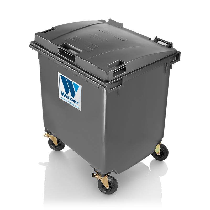 Mobile waste container MGB 1100 litre flat lid – Weber GmbH