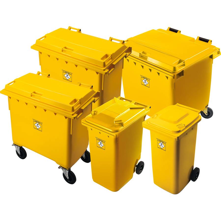 Clinical waste containers and hospital wheelie bins 240–1100 litre – Weber GmbH