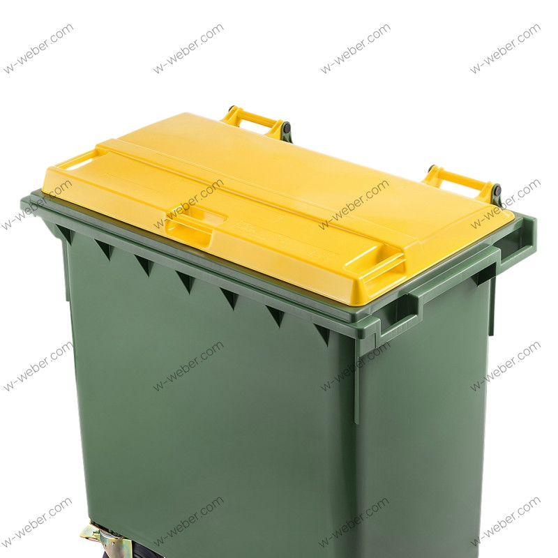 Mobile garbage bins 660 l lid images-pictures