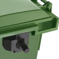 mobile garbage bins 770 L lifting trunnions