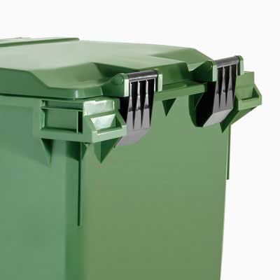  mobile waste containers 1100 L FL C hinges