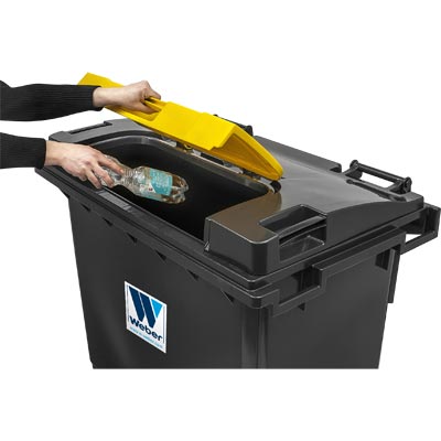 660 L LiL Waste Bin open lid