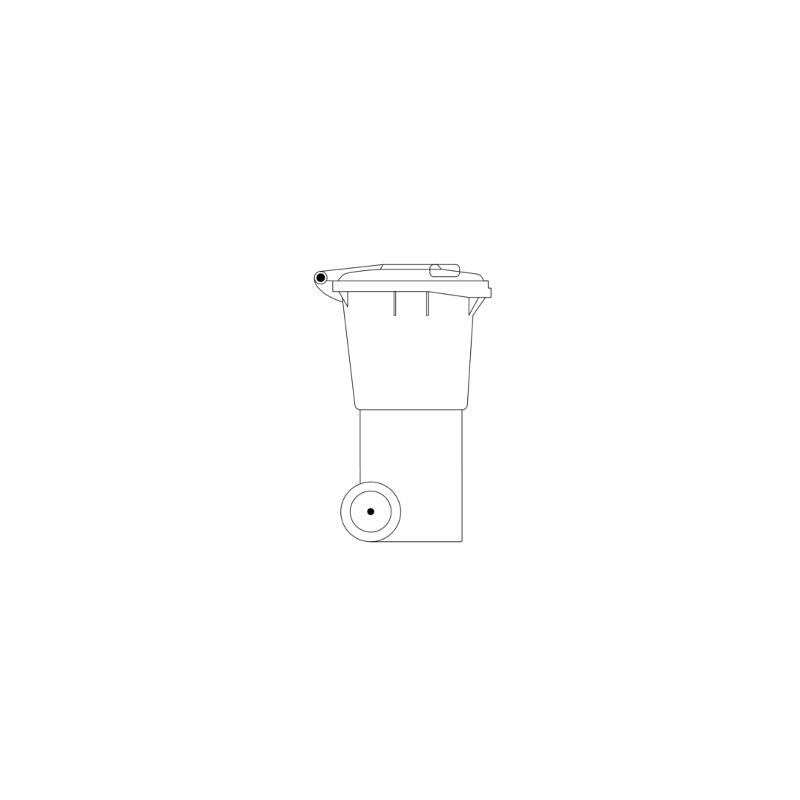 Spare parts waste recycling bins 60 litre