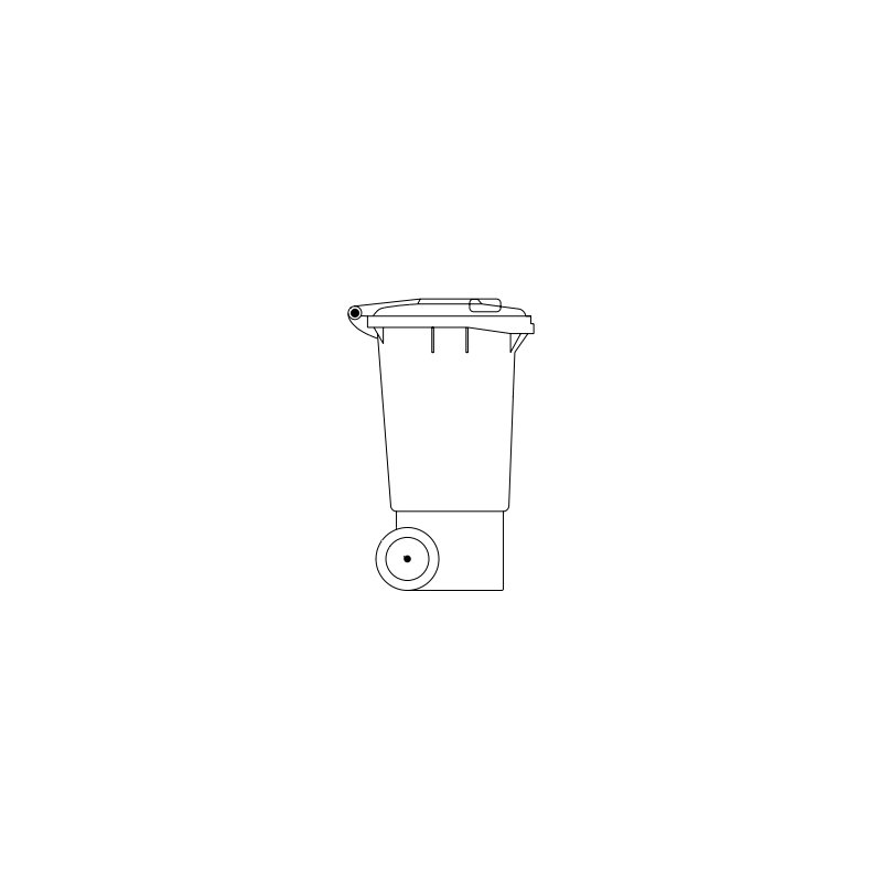 Spare parts waste recycling bins 80 litre