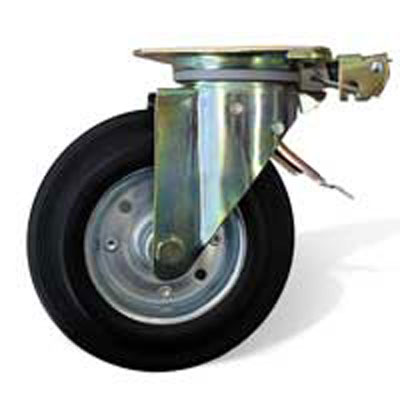 Steering lock directional lock castor for 4-wheel waste container — Weber