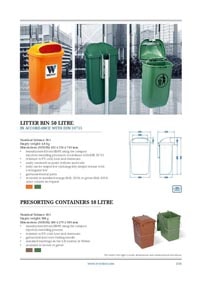 Litter bins 10 - 50 L