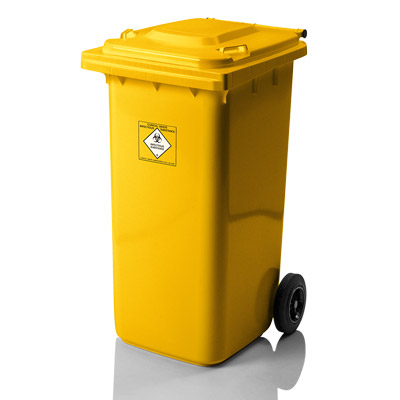 Mobile garbage bins for clinical waste 240 l