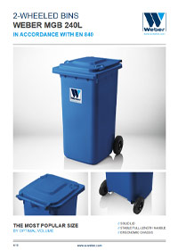 Wheelie bins  60 - 360 L