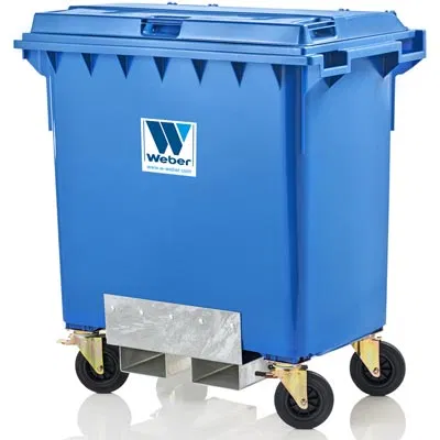 Gabelstaplertaschen für 4-Rad Abfallbehälter – Weber GmbH