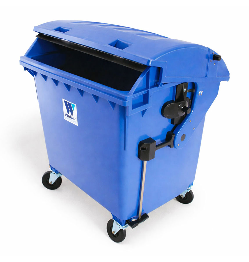 Abfallbehälter MGB 1100 Liter Runddeckel – Weber GmbH